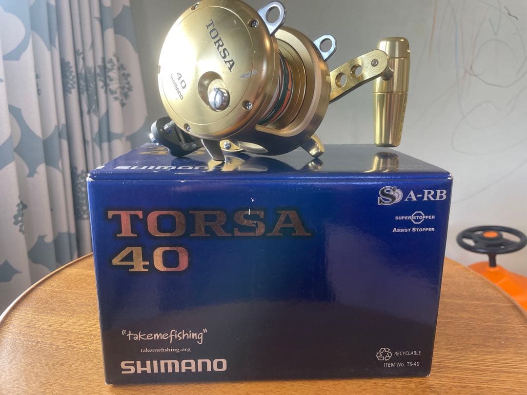 SHIMANO TORSA 40 CCMハンドル付き（純正ハンドル有り）