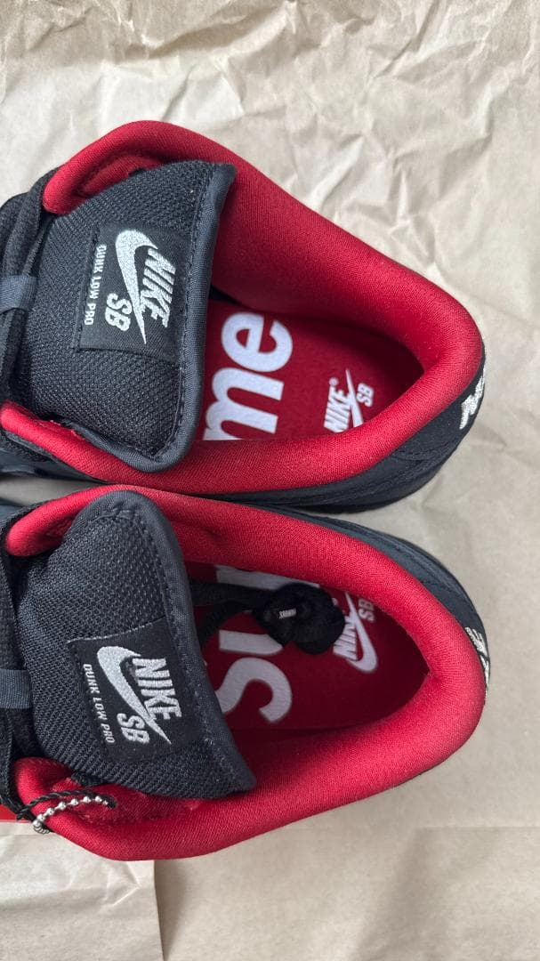 Supreme × Nike SB Dunk Low Black ２７．０