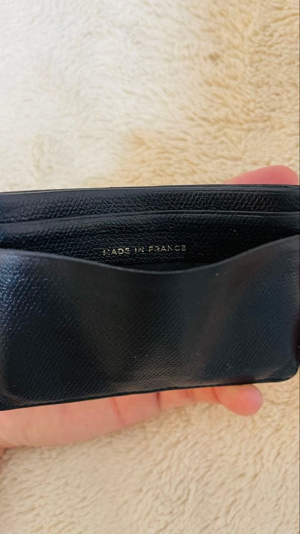 Chanel ブラックレザー名刺入れ
