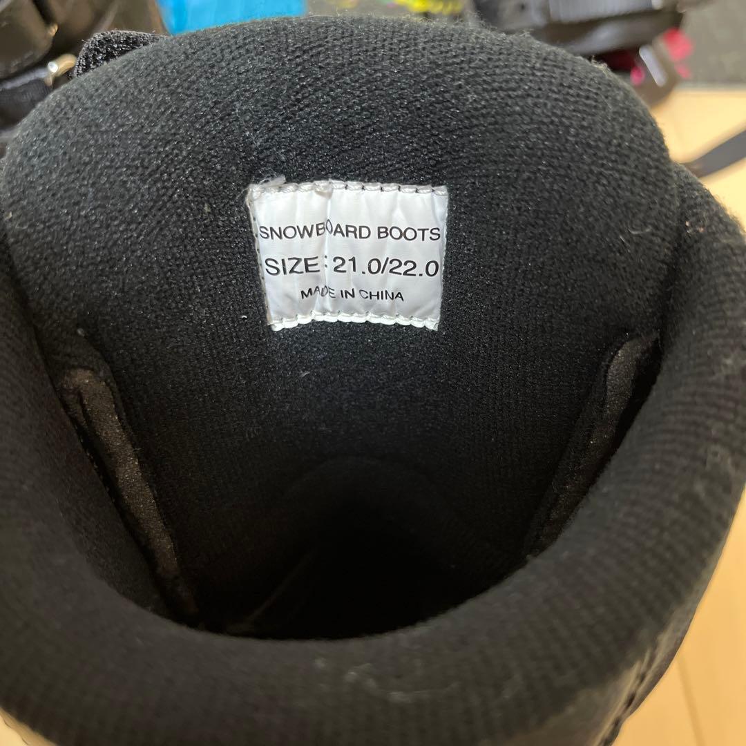 【新品・未使用】スノーボード3点セット　21cm〜22cm