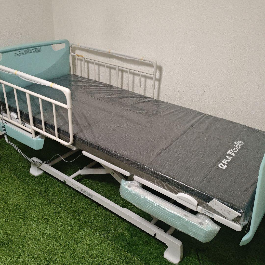 パラマウントベット　レント3モーター　　サイドレール　すくっとマット　3点セット