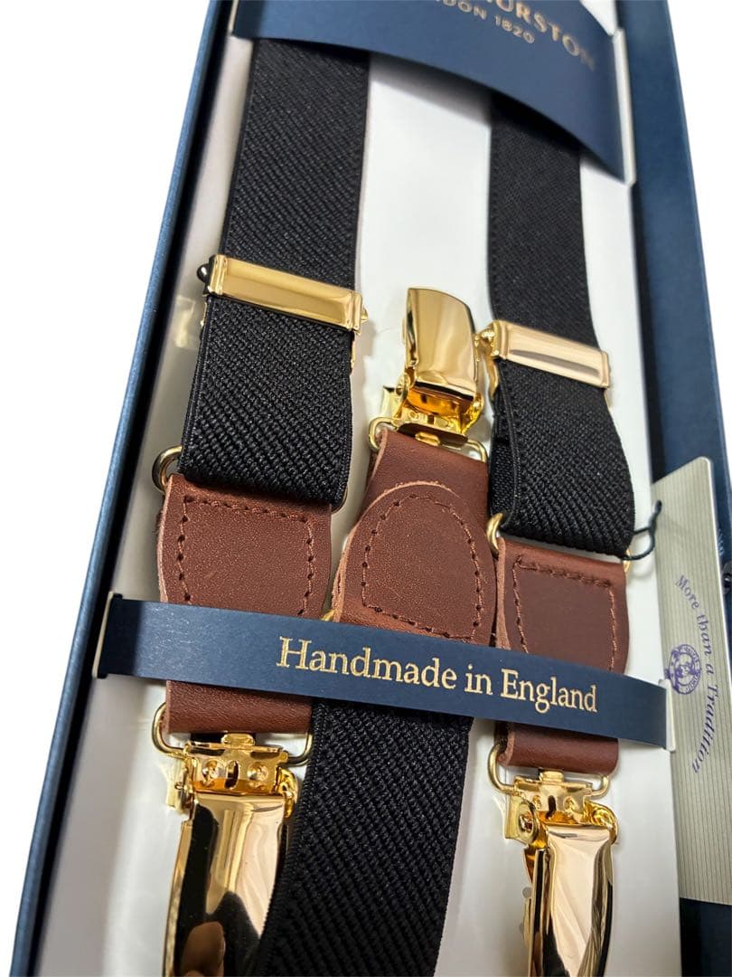 【早い者勝ち】アルバートサーストンサスペンダー英国製 高級 ハンドメイド