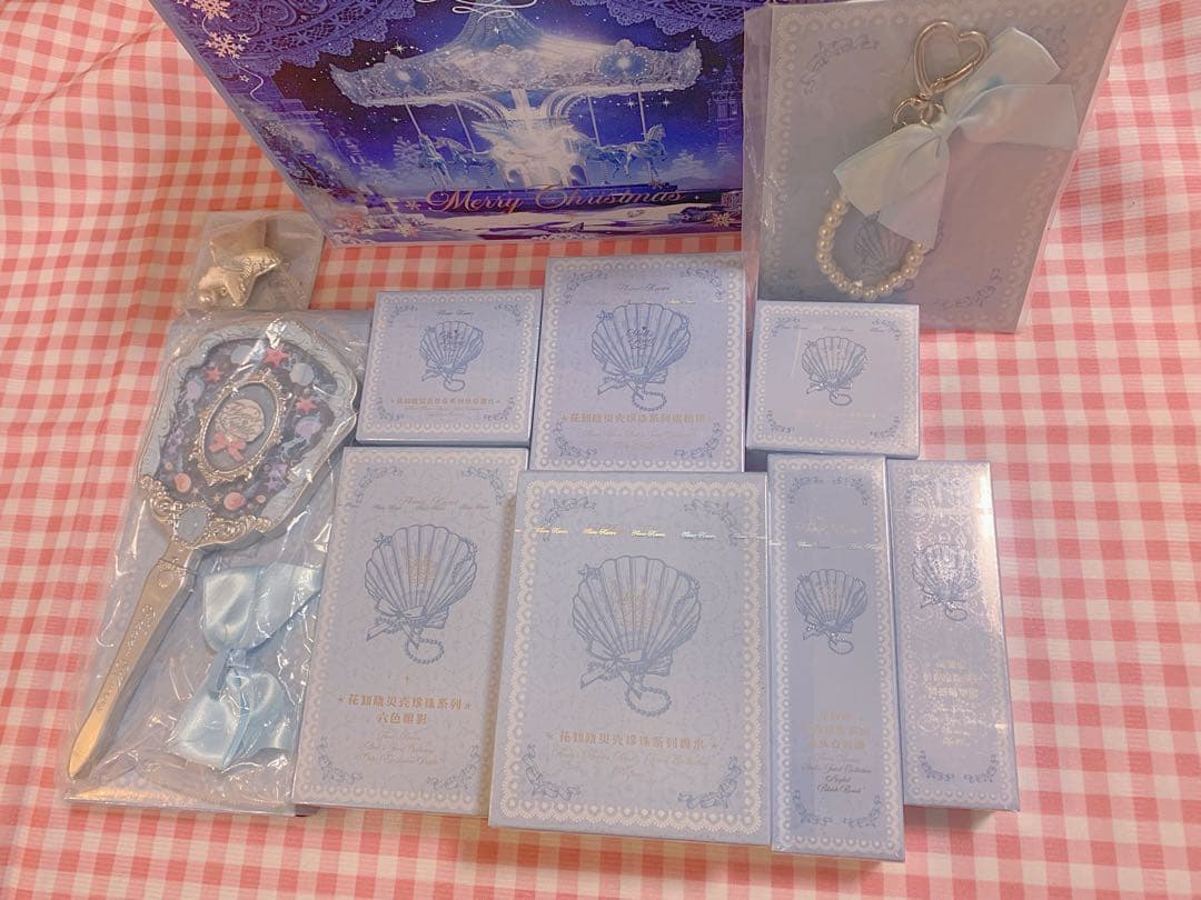 フラワーノーズ　シェルズジュエル コレクション ブルー豪華10点セット