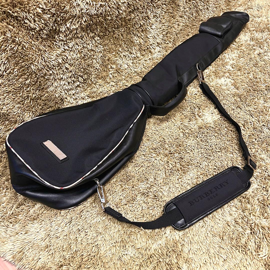 希少　BULBERRY 三陽商会品　ゴルフバッグ　クラブバッグ　ブラック　レザー
