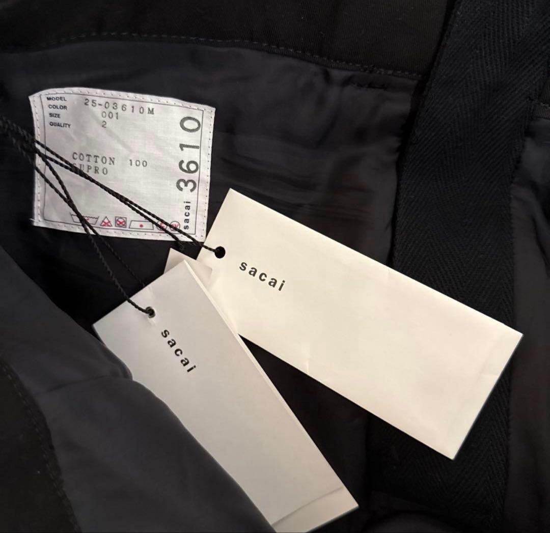 sacai カーゴ　ショーツ　サイズ2 ブラック