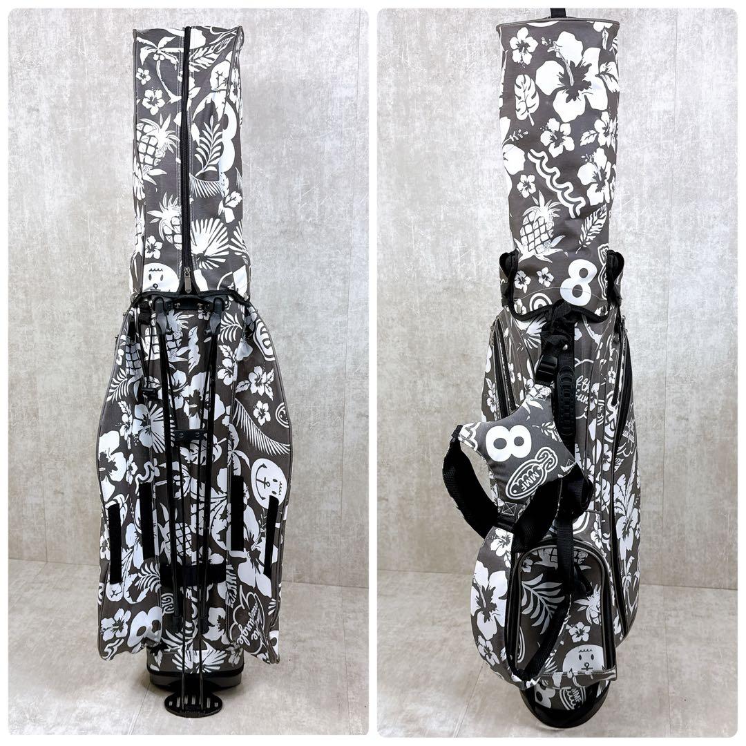 美品 MUTA MARINE ムータマリン スタンド キャディバッグ アロハ柄
