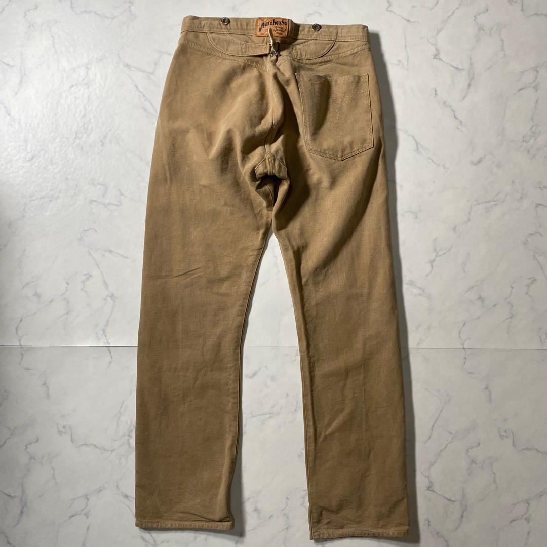 良品】ウエアハウス　ワークパンツ　Brownduck Digger　シンチバック
