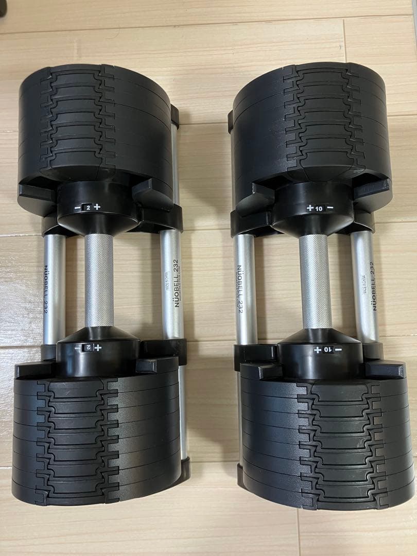 ① FLEXBELL 可変式ダンベル　2kg刻み 32kg NUOBELL