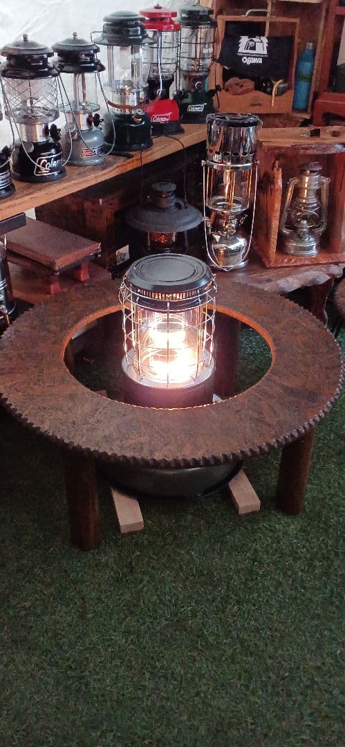 囲炉裏囲い、ストーブガード 小さめに作り、邪魔になりません、自作品、