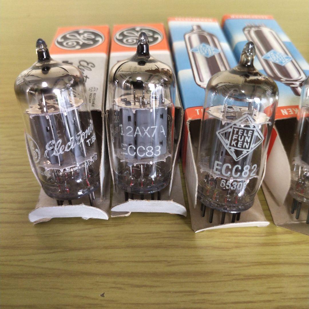 Telefunken GE 真空管12AX7 ECC83 ECC82 4本セット