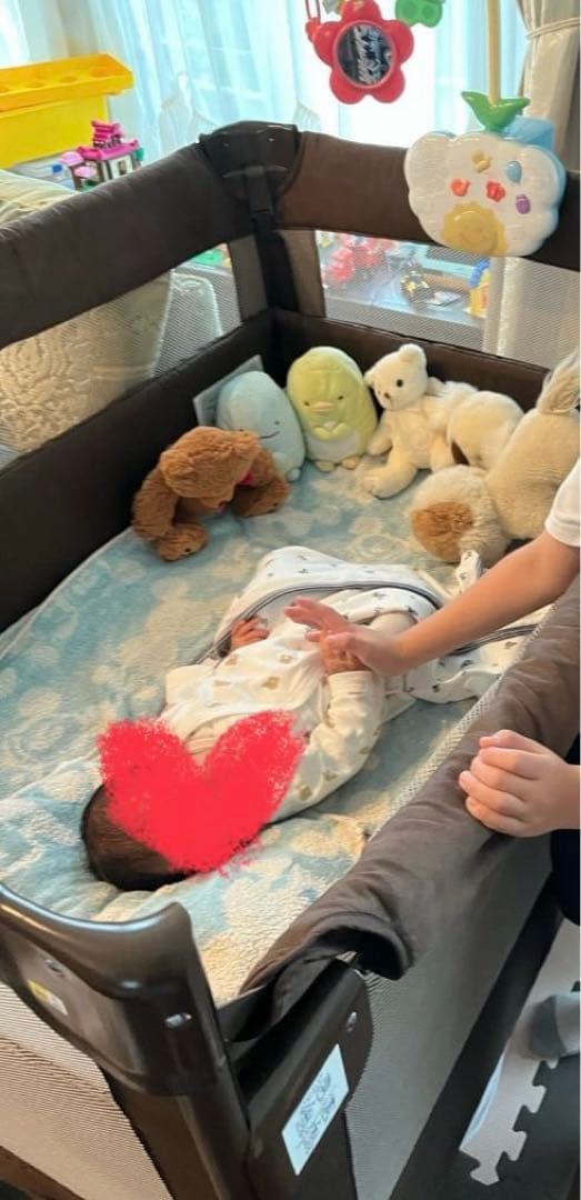 Aprica アップリカ　ココネルエアープラス　ベビーベッド　プレイヤード