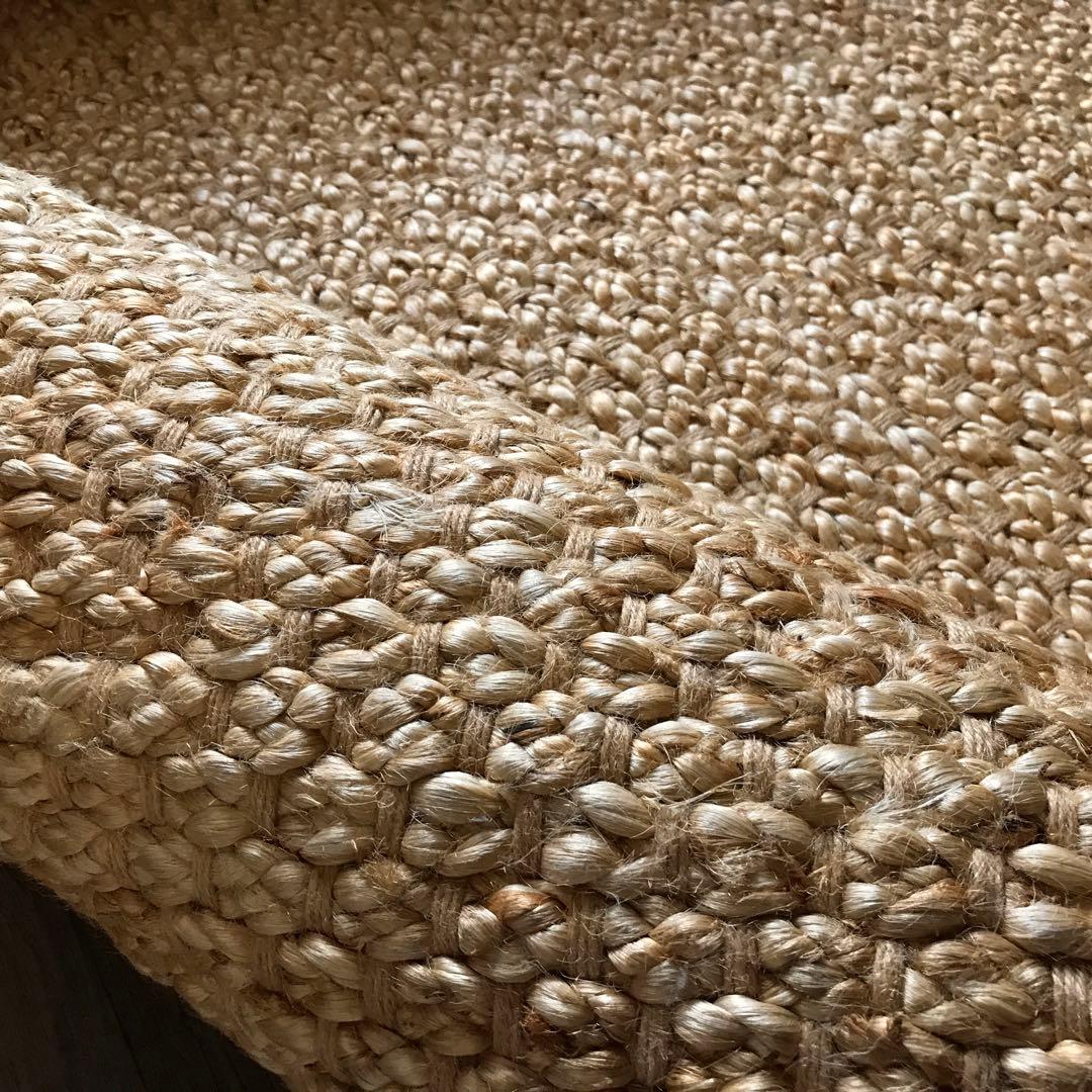 144x197cm ラグ ラグマット 麻 ジュート 夏用 天然素材 店舗使用可