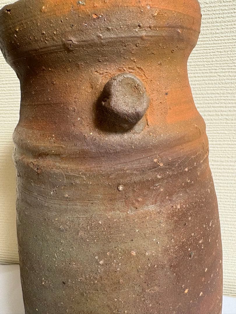 山本陶秀　備前焼　花入