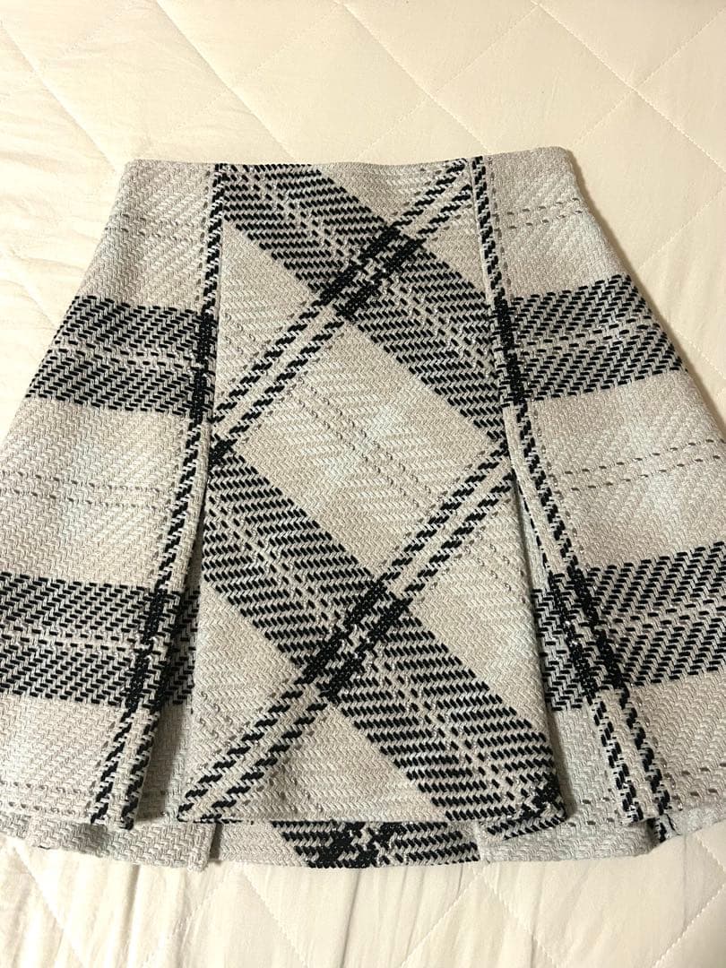 【美品】SNIDEL ロービングチェックミニスカート