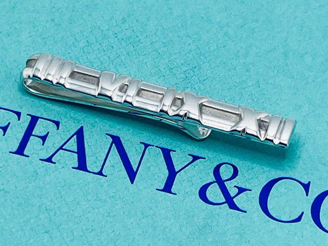c876 美品　ティファニー　アトラス　1995 ネクタイピン　シルバー　925