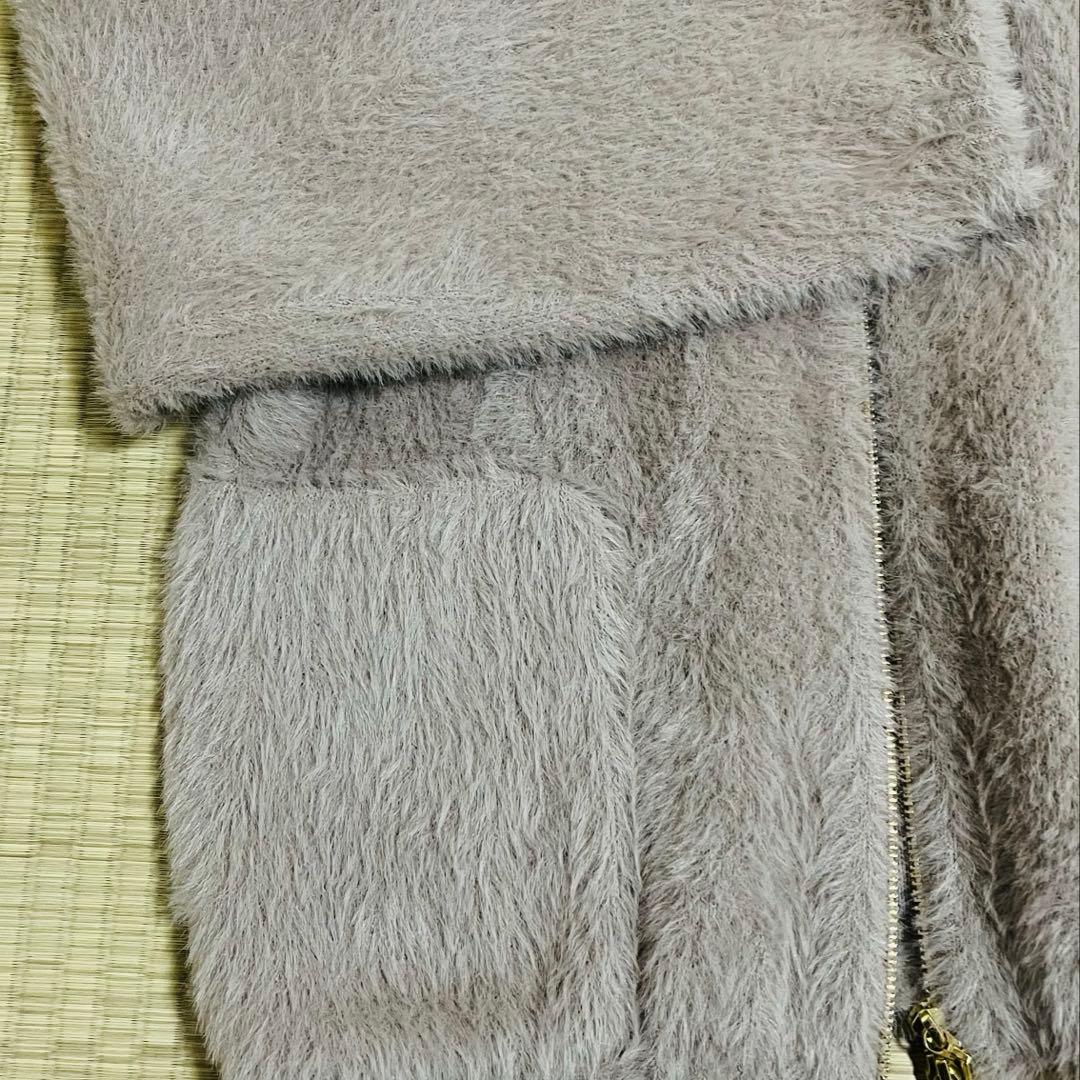 COHINA ダブルフェイスフェザージップブルゾン