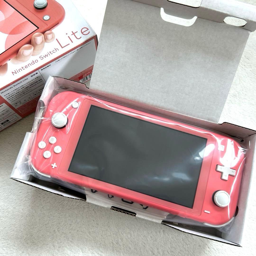 【Nintendo Switch Lite】本体　コーラルピンク