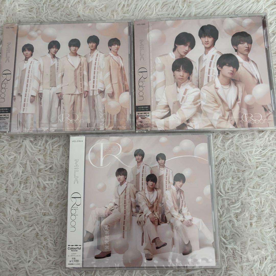 M!LK ribbon 初回限定盤A B 通常盤