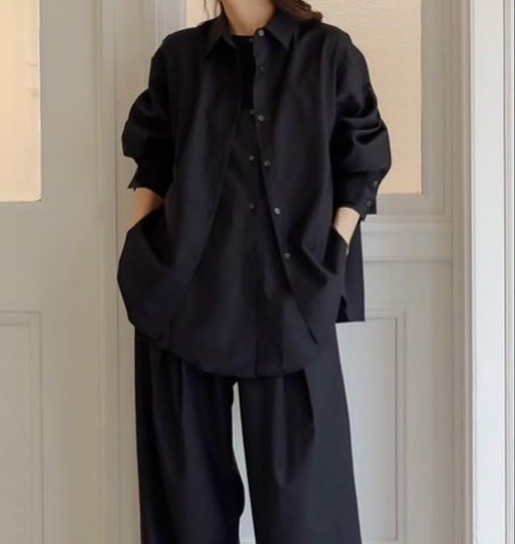 トップス deres double layered shirt jacket 12th