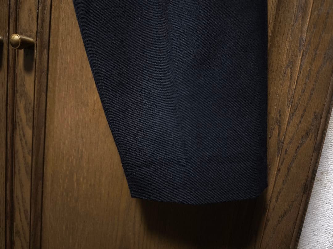 MARKAWARE ウールサバイバルクロス　ペグトップパンツ　ブラック　2