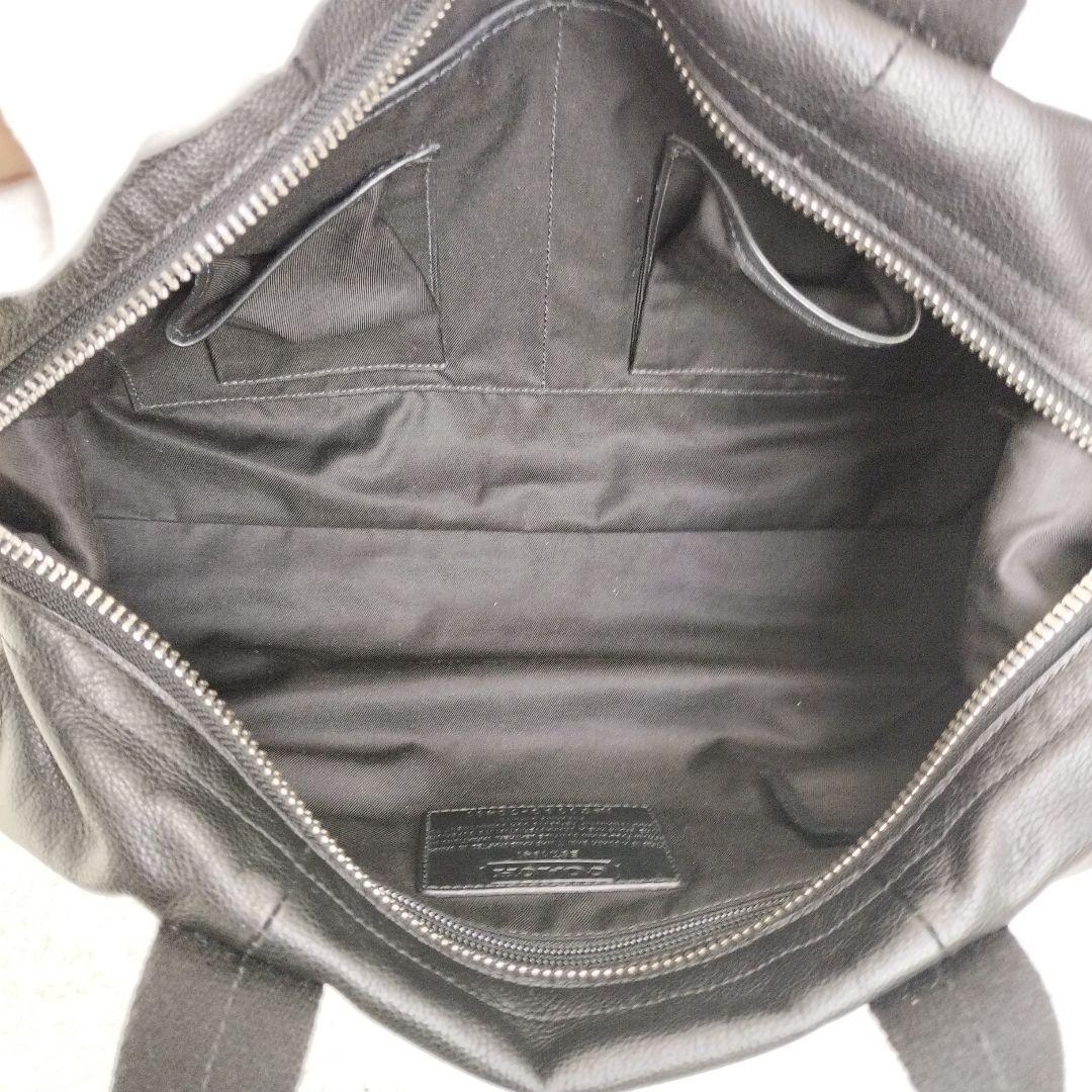 ⭐極美品⭐COACH　トンプソン　レザー ブラック ボストンバッグ　70491