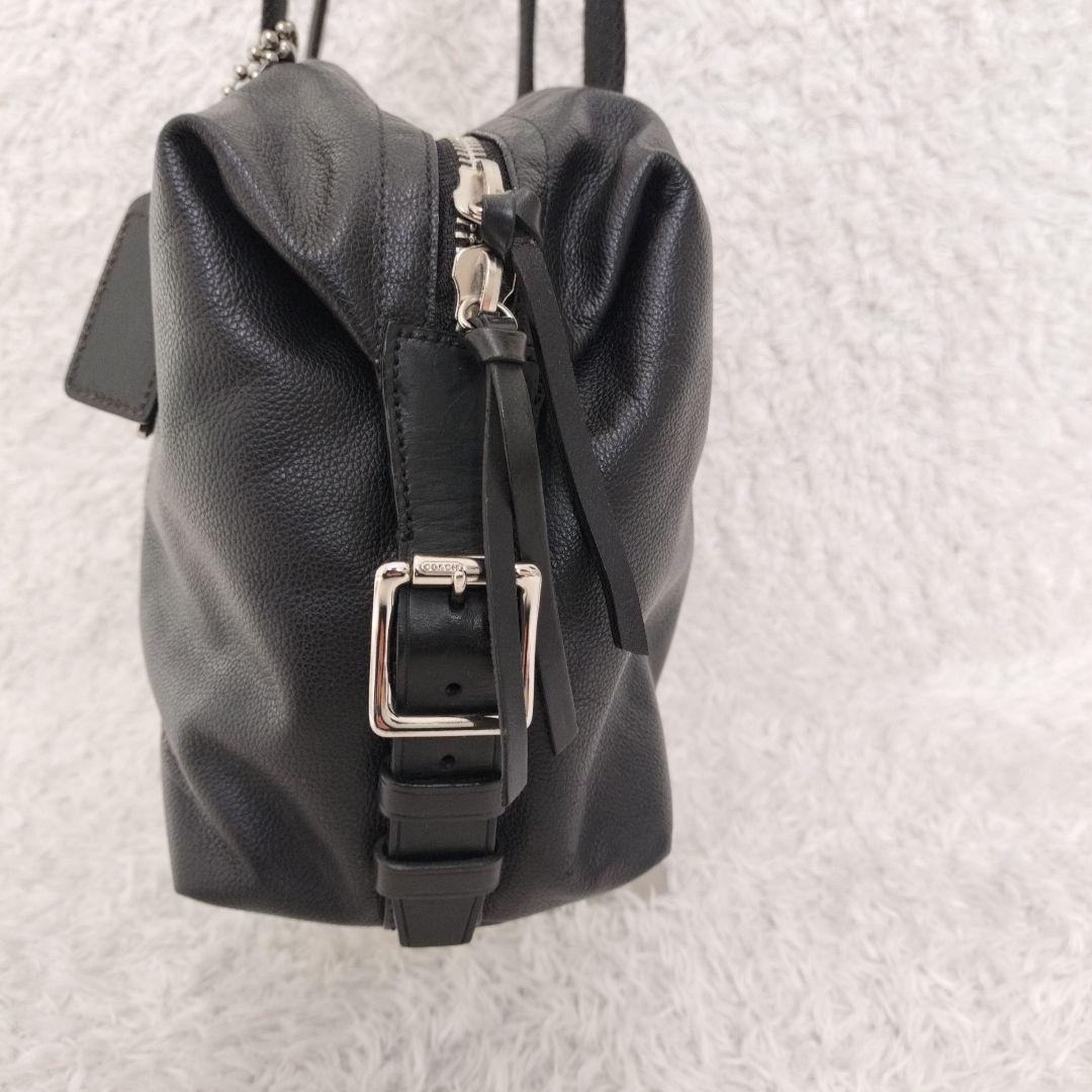 ⭐極美品⭐COACH　トンプソン　レザー ブラック ボストンバッグ　70491