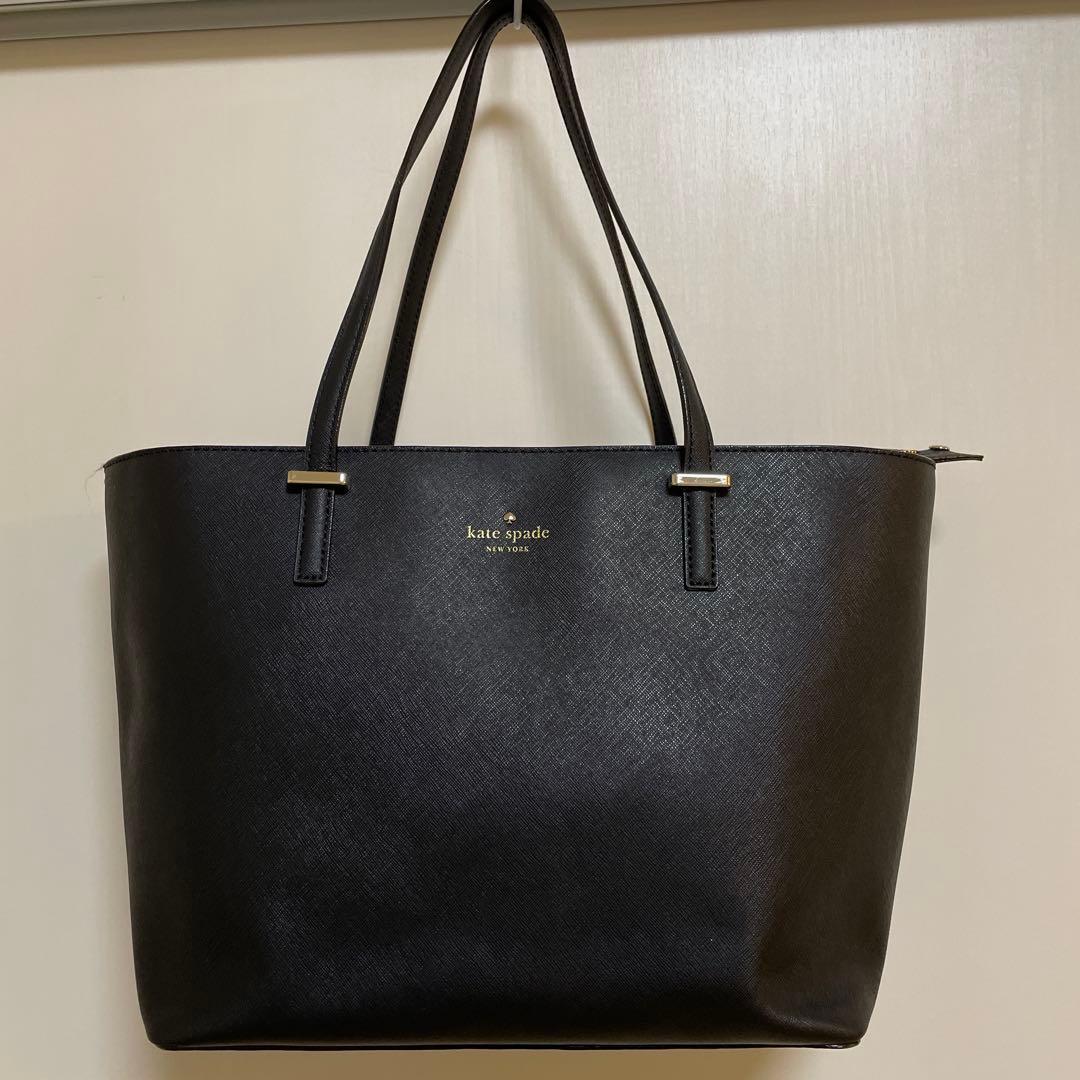 kate spade 黒 トートバッグ