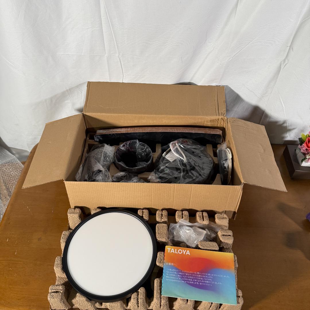 TALOYA シーリングファンライト調光 調色 12畳 LED