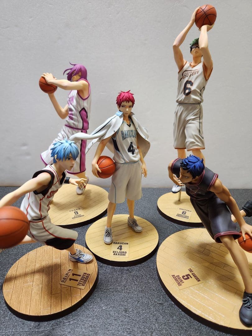 黒子のバスケ　メガハウス　黒子　赤司　青峰　緑間　紫原リペイント　リタッチ完成品