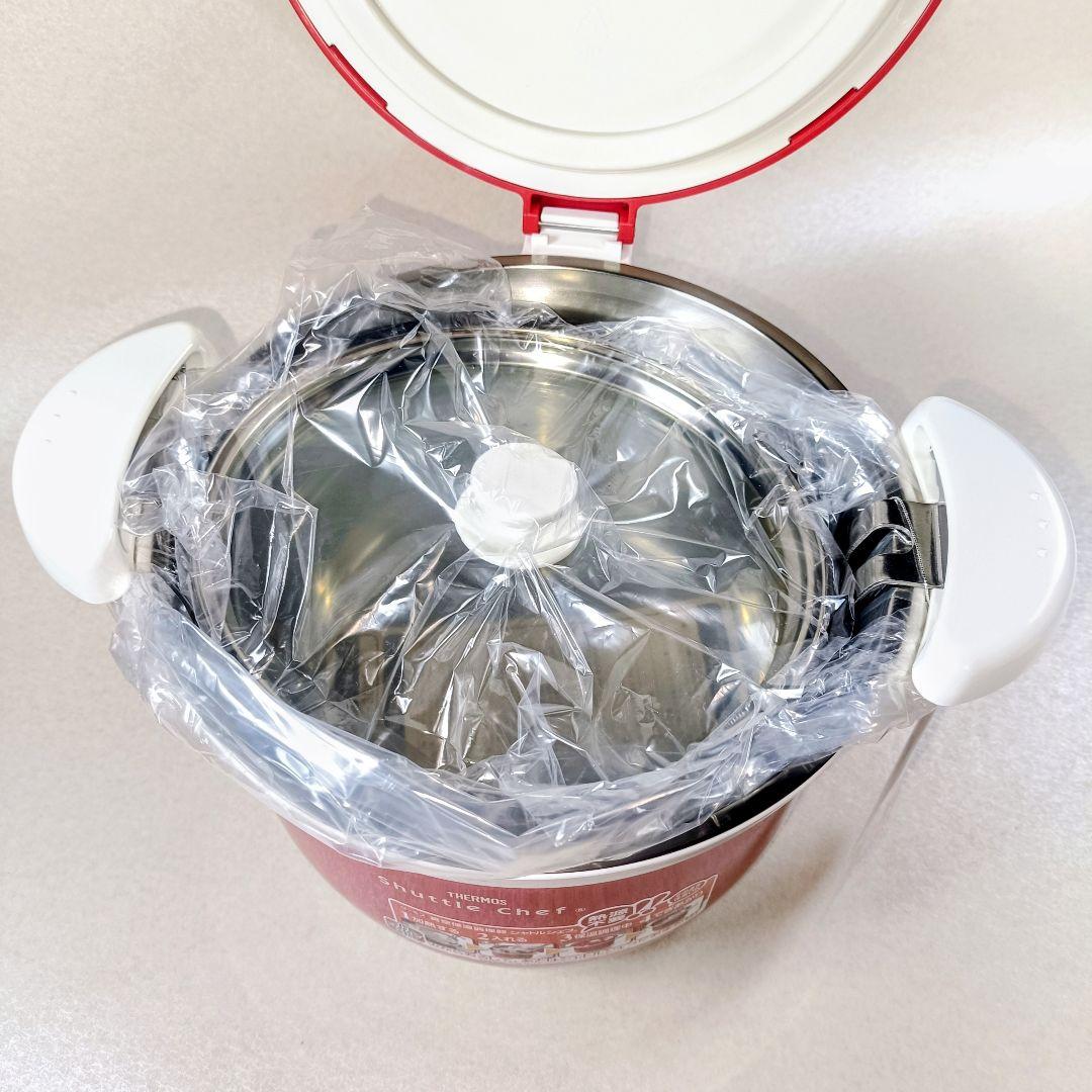 ★未使用品★　サーモス 真空保温調理器 シャトルシェフ KBA-3001 レッド