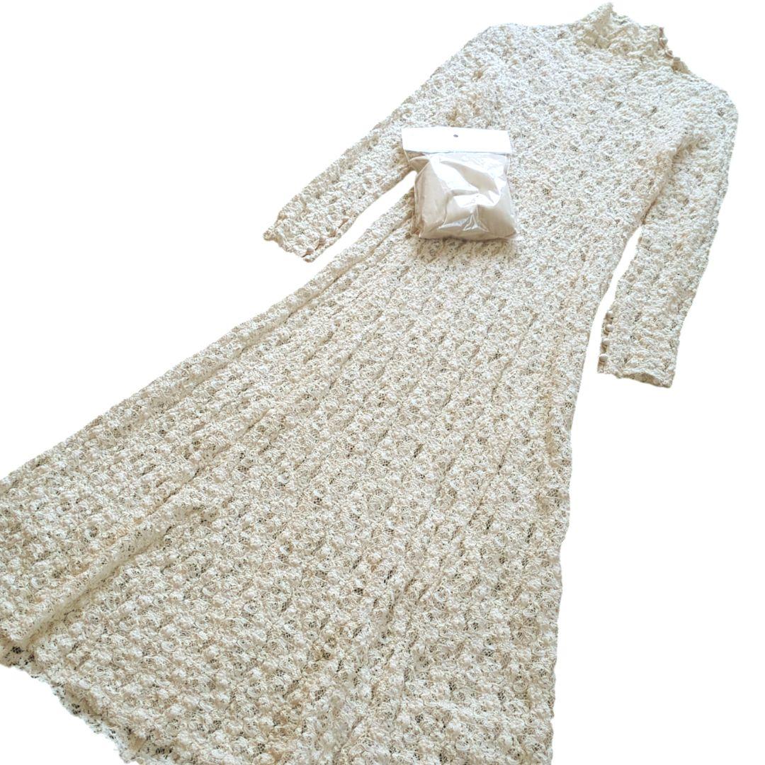 FRAY I.D 完売品 レースストレッチロングワンピース フレイアイディー