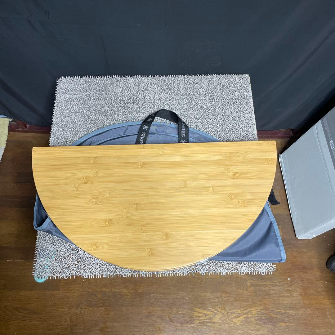 スノーピーク　ワンアクションちゃぶ台竹 M 箱付き