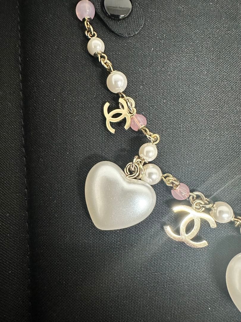 魂 　CHANEL シャネル ココマーク ハート ネックレス