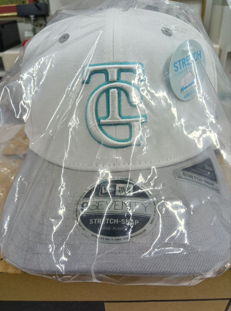 9SEVENTY 読売ジャイアンツ ビジター ホワイト グレーバイザー L/XL