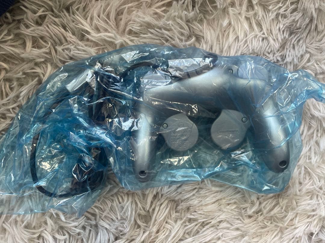 新品未使用 ゲームキューブ 専用 コントローラー シルバー 純正 任天堂