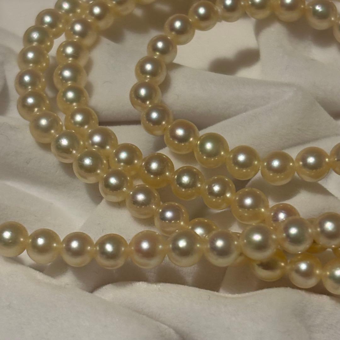 ベビーパールネックレス　アコヤ真珠　silver刻印