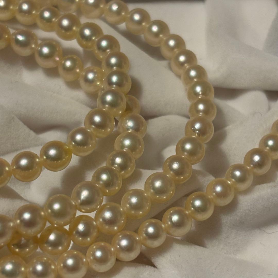 ベビーパールネックレス　アコヤ真珠　silver刻印