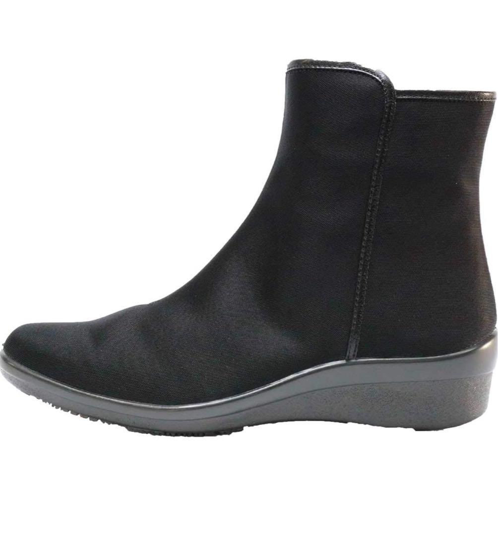 新品 トップドライ レインシューズ 防水 ゴアテックス レインブーツ 24 黒