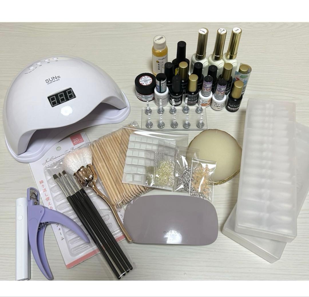 ネイルケアセット UV/LEDランプ付き　まとめ売り