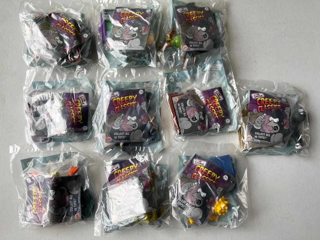 バーガーキング　米国キッズセット　2002年　 ザ・シンプソンズ　全10個セット