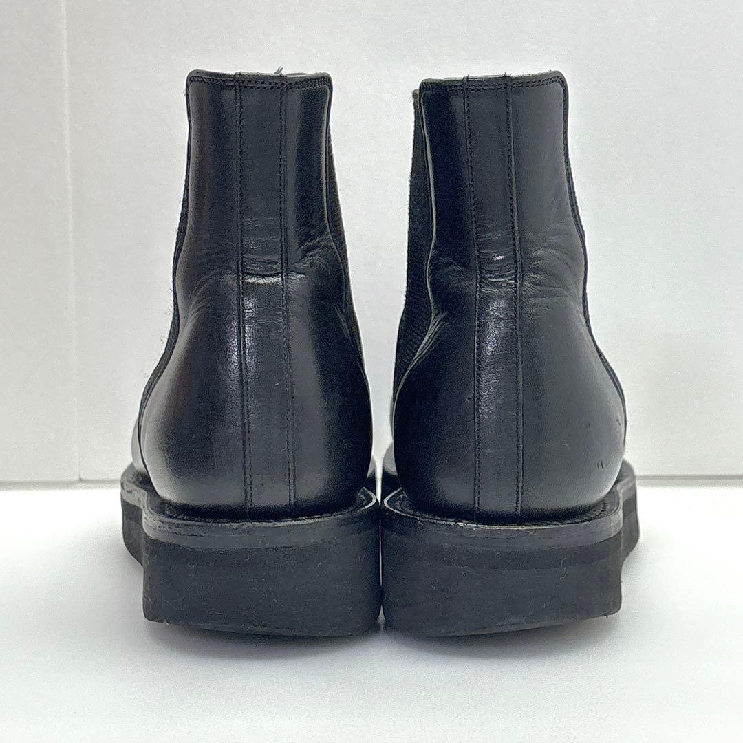 オーラリー　レザースクエアブーツ　サイドゴアブーツ　２３ｃｍ　ブラック