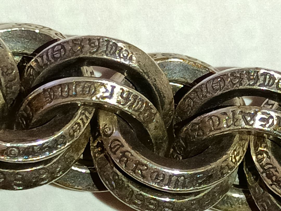 クロムハーツダブルBリングウオレトチェーン廃盤中古