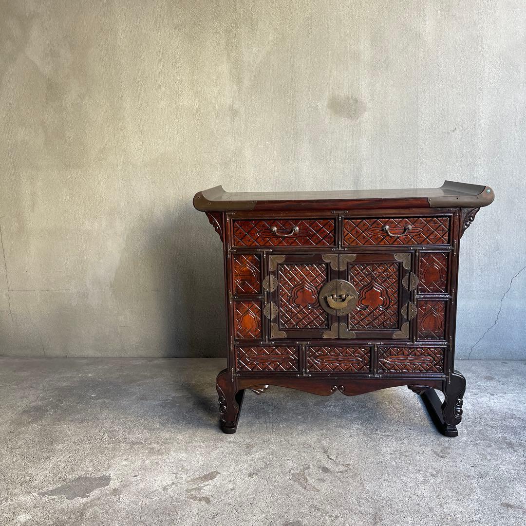 李朝家具　バンダジ　朝鮮家具　オールドヴィンテージ