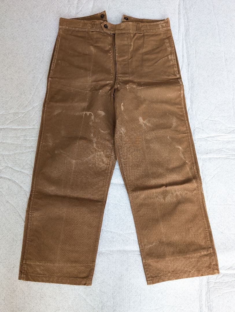 1950s SNCF フランス国鉄 レイルロードパンツ 針刺しバックシンチ