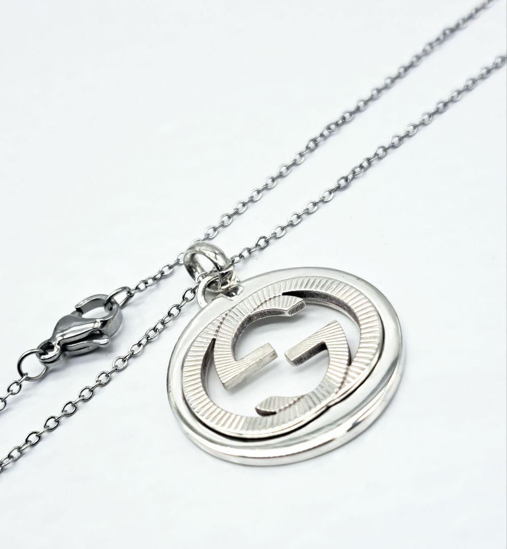 GUCCI インターロッキングGG ギョーシェSV925