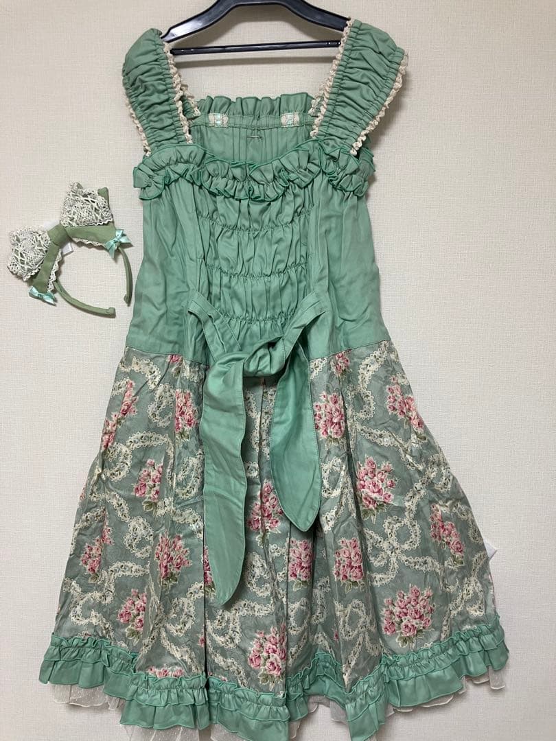 CHOCOCHIP COOKIE ミントグリーン ☆カチューシャ靴下付き