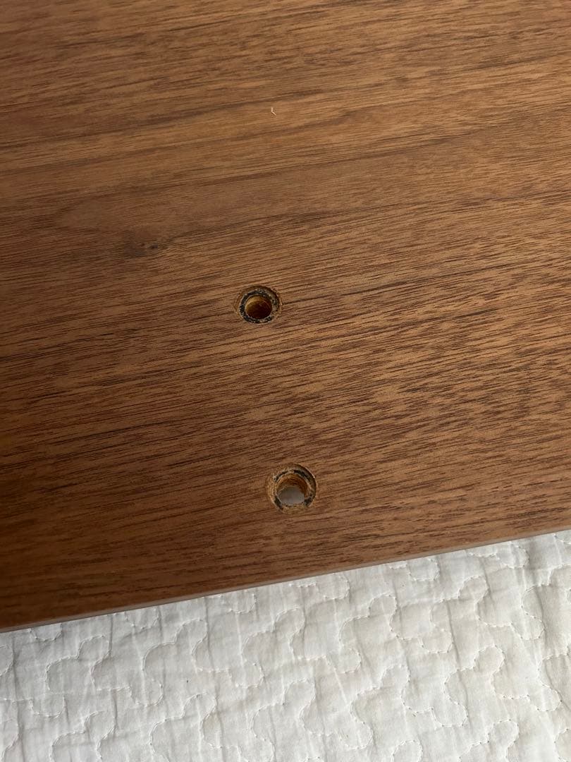 無印良品 木製ベッドフレーム用ヘッドボード（旧型）ダブルサイズ ウォールナット