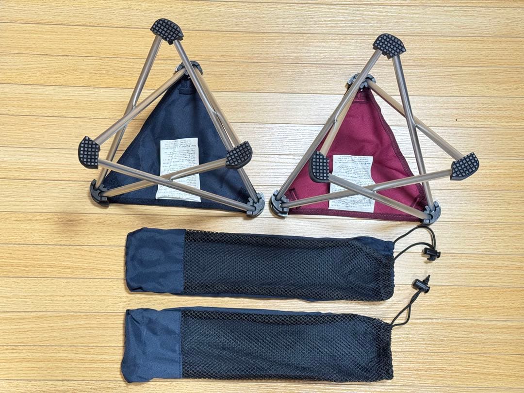 モンベル L.W.トレールチェア　26 ネイビー　ピンク　2脚1セット