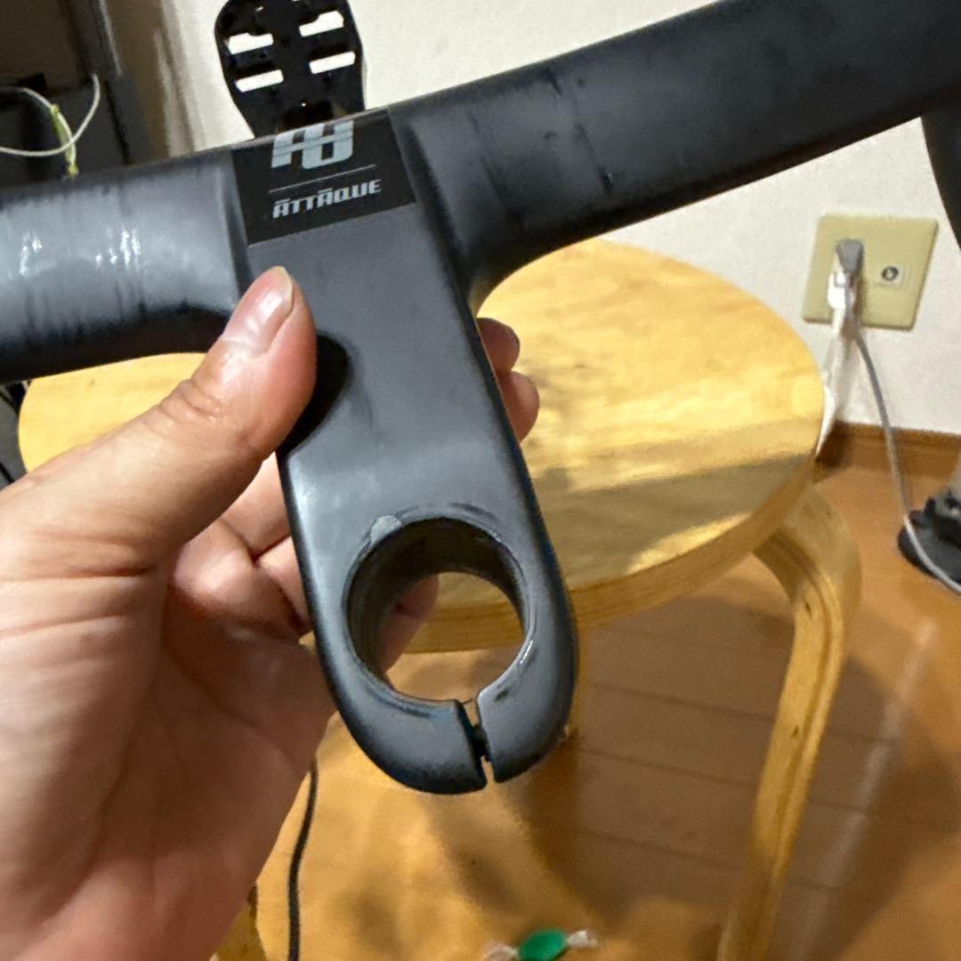 【年末年始限定価格】gusto カーボン一体型ハンドル 420/100mm 8°