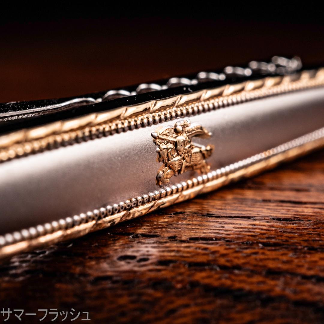 至高のネクタイピン Burberryバーバリー silver925×k14